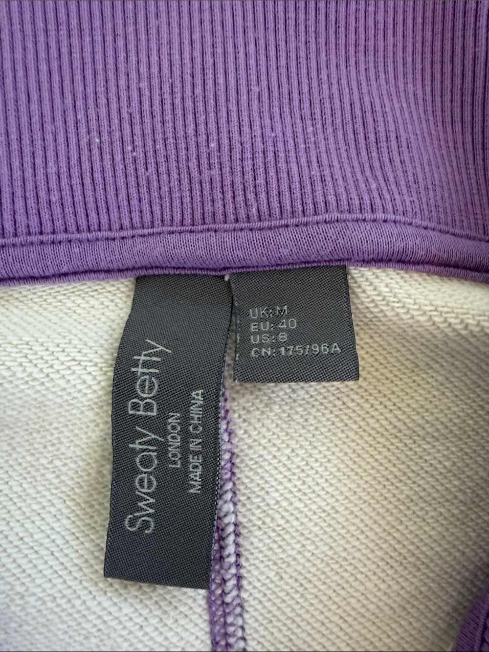 Sweaty Betty- size M cropped pullover - Picture 4 of 5